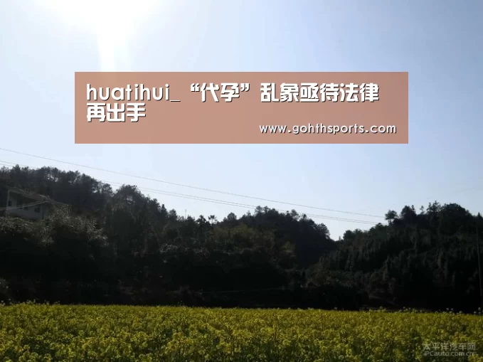 huatihui_“代孕”乱象亟待法律再出手